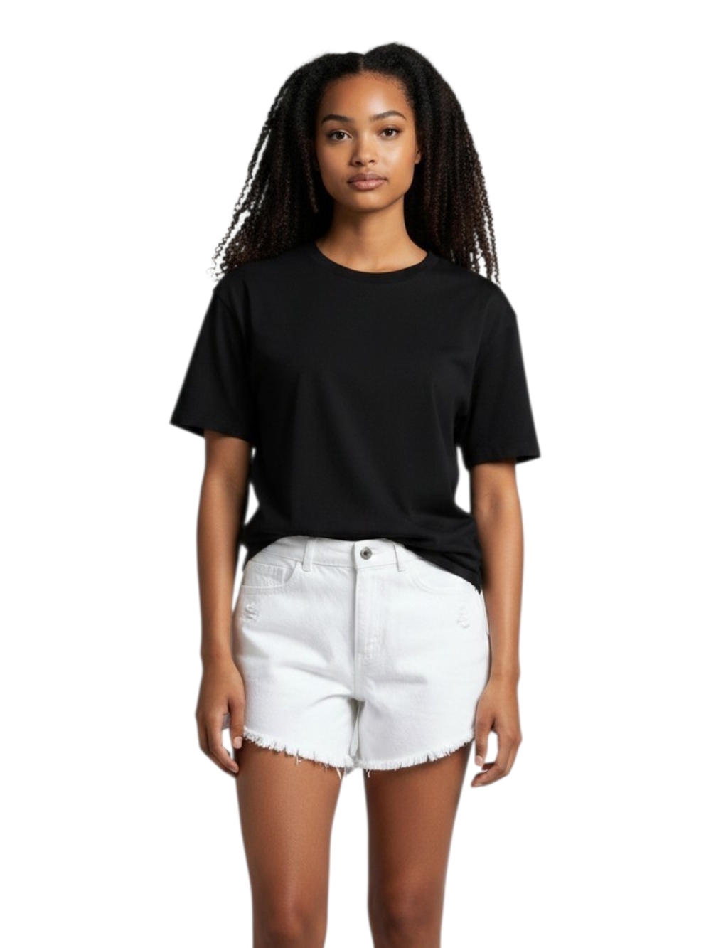 Zara White Denim Shorts